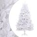 vidaXL Kunstkerstboom met scharnieren met standaard 270 cm wit