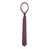 Harper & Yve x Tessa van Montfoort gestreepte stropdas bordeauxrood