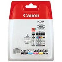 Canon Set van 5 PGI580XL + CLI581 inktcartridges