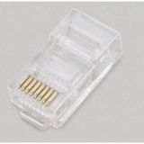 BKL Electronic Modulaire stekker 2606003 stekker, rechte polen 8P8C transparant 100 st.