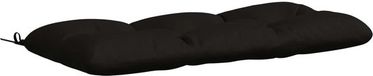 vidaXL Coussin de banc VIANEN 100% Polyester Noir 120 x 50 x 12 cm