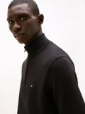 Tommy Hilfiger Essential Half Zip Sweater Heren - Zwart - Maat S