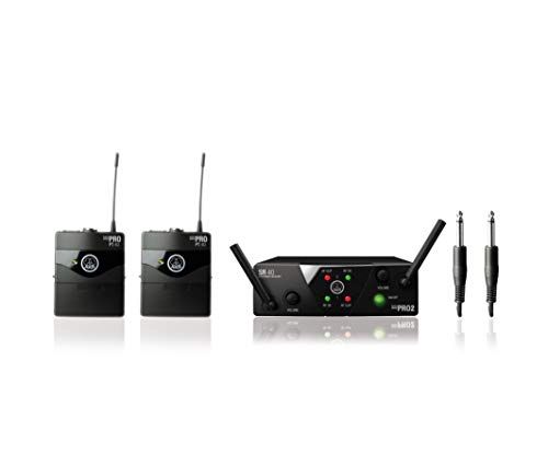 AKG WMS40 Mini 2 Mix Draadloos microfoon/instrumentensysteem Instrument Zwart