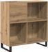 vidaXL Platenkast Artisanaal Eikenkleurig 84,5 x 38 x 89 cm