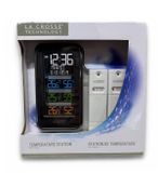 La Crosse Technology La Crosse WS6813 Weerstation met thermometer, hygrometer en 2 sensoren, kleurendisplay, zwart