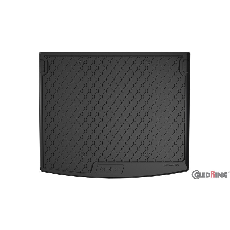 Gledring 1038 Rubbasol (Rubber) Trunk mat Volkswagen Caddy Maxi 5doors 20102015 & 2015, Zwart