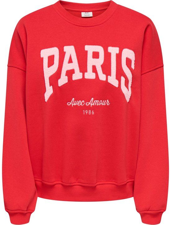JDYMESA LIFE L/S O-NK EMB SWEAT JRS