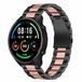 Strap-it stalen band - zwart/roze - Geschikt voor Xiaomi Mi Watch