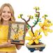 Winterjasmijn bloemenset, bloemenbouwstenen als cadeau, 351 onderdelen.