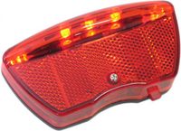 Ikzi Light Ikzi Dragerachterlicht 5-led met Sensor incl. batterijen