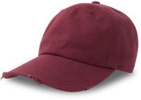 Atlantis Headwear Dad Hat Destroyed-S AT682 - Cardinal Red - One size