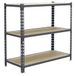 Simonrack Metalen rek zonder schroeven MADERCLICK SUPERPLUS 3/300 1000 GRIJS/HOUT