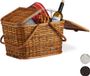 Merkloos Relaxdays Picknickmand met Deksel