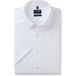 OLYMP Luxor modern fit chemise - manche courte - blanc avec col boutonné - Repassage facile - Tour de cou : 47