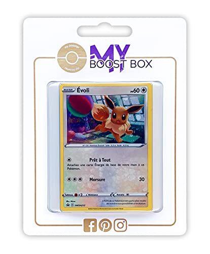 my-booster Évoli (Eevee) SWSH212 Holo - Ultraboost X Epée et Bouclier 10 Astres Radieux - Doos met 10 Franse Pokemon kaarten