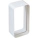 First Plast Manchon pour tube de ventilation rectangulaire 120 x 60 blanc