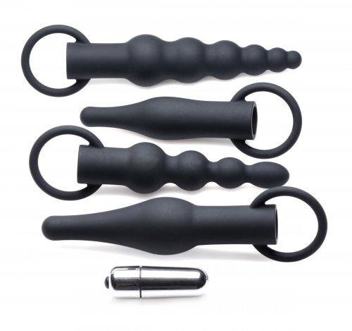 Master Series 4-Delige Anaal Plug Set Met Bullet Vibrator