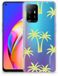 B2Ctelecom OPPO A94 5G | Reno5 Z | Flexibel TPU Case | Palmtrees