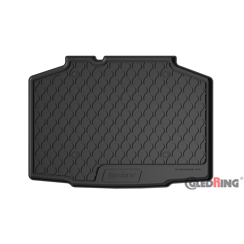 Gledring 1514 Rubbasol (rubber) Trunk mat Skoda Kamiq 9/2019-(onderste verdieping), Zwart