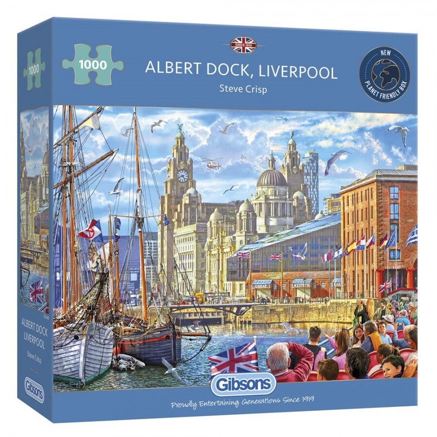 Gibsons Albert Dock, Liverpool Puzzel (1000 stukjes)