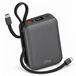 Olvy Powerbank 20000 mAh - 22,5 W Snellader - LED Indicatie - 1x USB-C - 1x Lightning Kabel - Zwart
