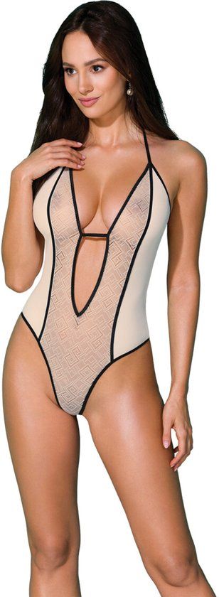 SpalexLine Body Maennie ecru-zwart XXL/XXXL