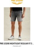 PME Legend NIGHTFLIGHT SHORTS PSH165/GFT Heren Korte Broek Grijs
