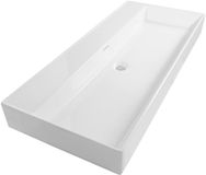 Brauer Lunar Wastafel - 100 cm - Keramiek - Hoogglans Wit
