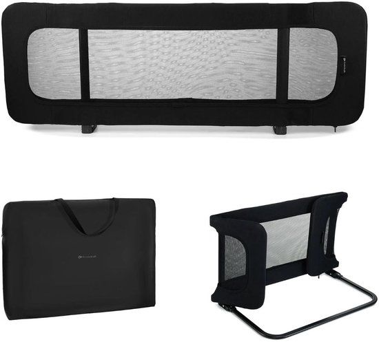 Kinderkraft GUARD & DREAM Bedhekje - Opvouwbaar en Universeel - Zwart