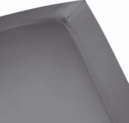 Cinderella Hoeslaken Satijn - 180x200 cm - Anthracite