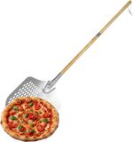 Merkloos Relaxdays Pizzaschep - 132 cm - zilver