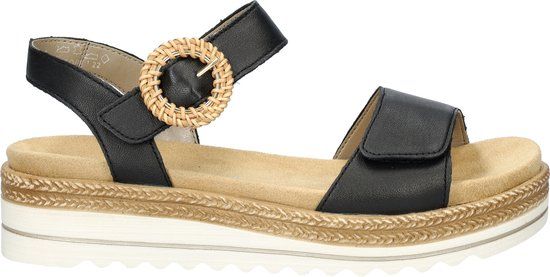 Remonte - Dames sandalen - zwart - maat 39