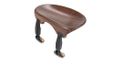 Wittner kinsteun, middenkinsteun (gecentreerd) viool 3/4, high-tech kunststof, anatomisch gevormd, allergiegetest, zonder schroevendraaier, palissanderkleur, Made in Germany, 253221P