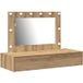Table de toilette marron 100 x 40 x 70 cm bois d'ingénierie