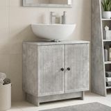 Maison Exclusive - Meuble sous-vasque EDE, couleur gris béton, 59,5 x 31,5 x 59 cm