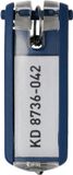 Durable Sleutellabel 1957 met ring blauw | 6 stuks