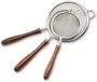 Set de spatules écumoires - 3 pièces Inox avec manche en bois