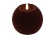 Led bolkaars Lyon D10H7,8 cm diep paars velvet