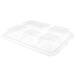 50 Bionic 50 stuks - deksel voor dienbladen 221.92 27 x 22 x 3,6 cm, transparant