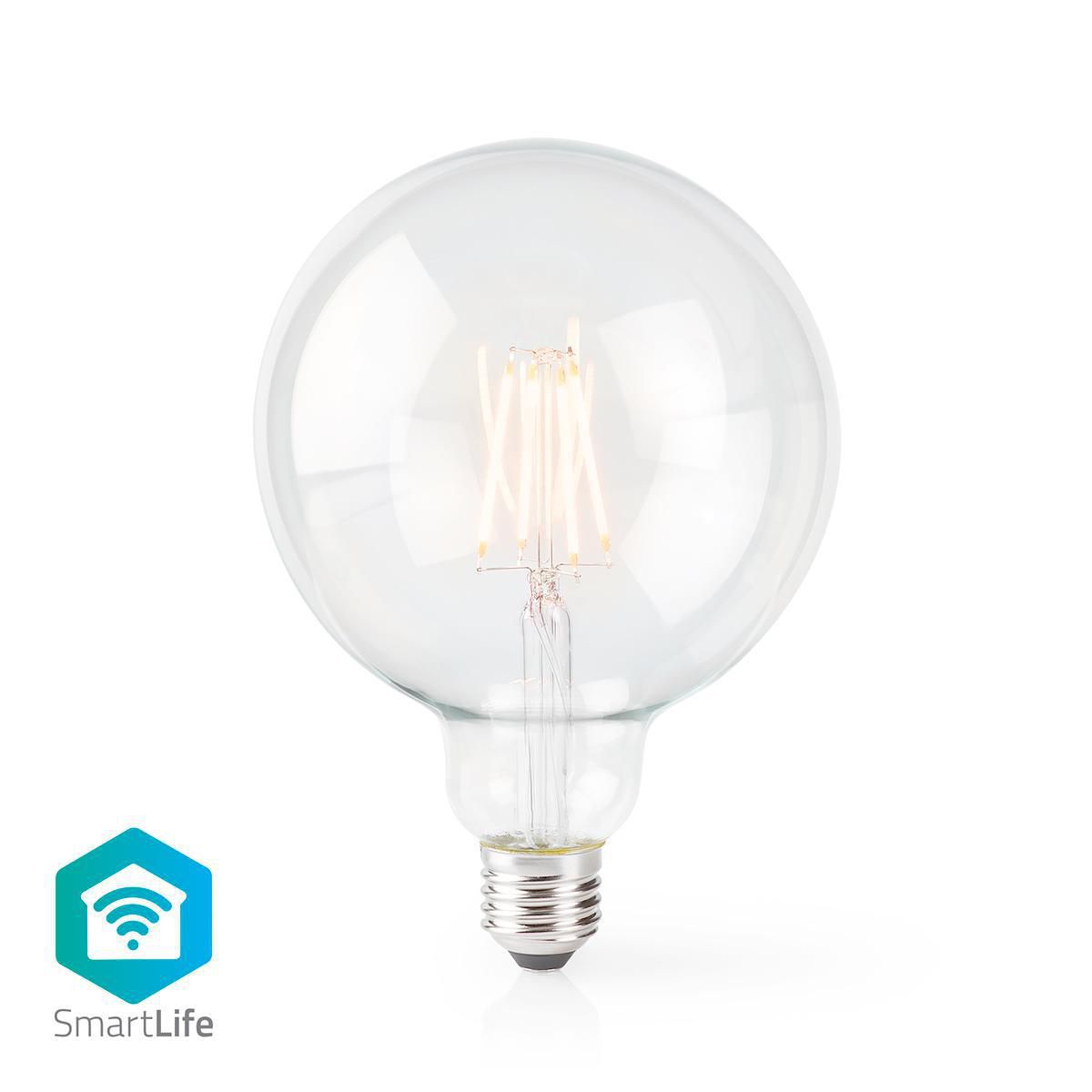 Nedis SmartLife LED Filamentlamp - Wi-Fi - E27 - 500 lm - 5 W - Warm Wit - G125