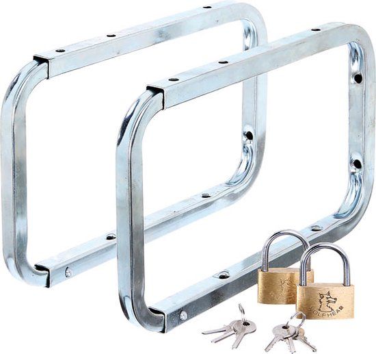 GAH Alberts Afsluitbare ladderhaak voor wandmontage - 2 stuks