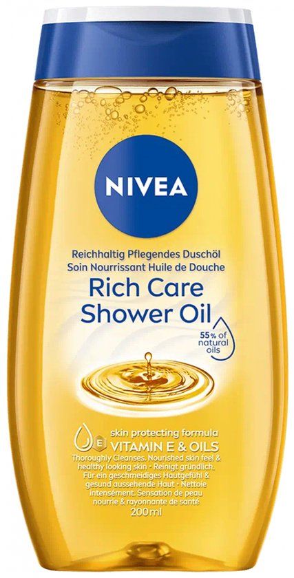 NIVEA Natural Foaming Shower Oil - 200 ml