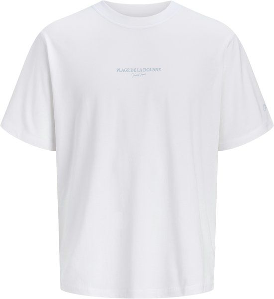 JACK&JONES Jongens T-shirt met backprint - Wit - Maat 140