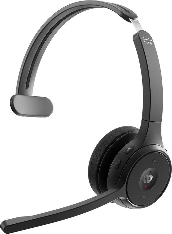 Cisco HS-WL-721-BUNA-C hoofdtelefoon/headset Draadloos Hoofdband Kantoor/callcenter Bluetooth Zwart