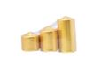 Nataluna Gouden stompkaars, 3 stuks, zoals afgebeeld