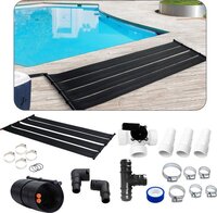 Arebos 2x Zwembad Verwarming - Solar mat - Pool heater - Zonnecollector Zwembad - 300 x 132 cm - incl. 12-delige bypass-set