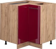 Vicco Fame-Line Hoekkast – 80.5 cm Bordeauxrode hoogglans