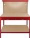 Monster Group BV établi + panneau suspendu + tiroir + éclairage - rouge - 120x60cm - 9w led