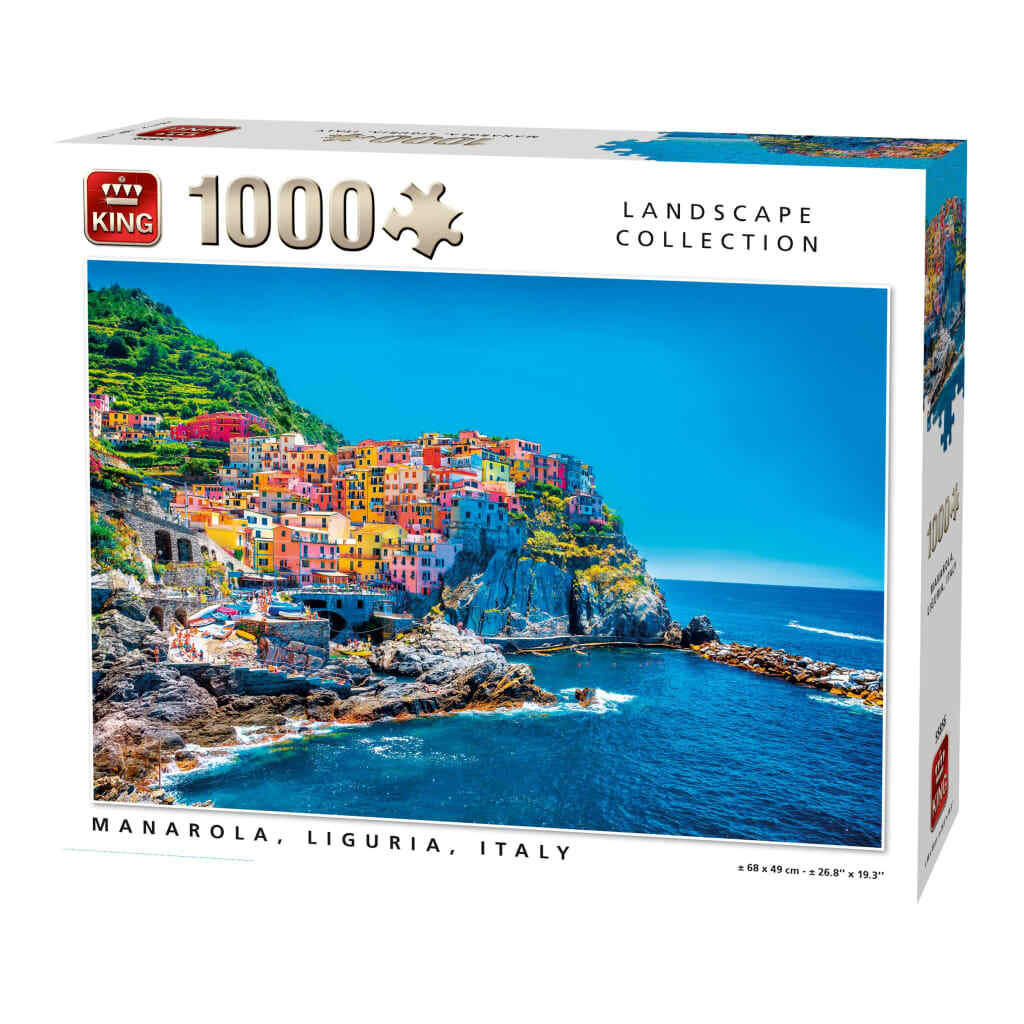 King Puzzel 1000 Stukjes MANAROLA, LIGURIA, ITALY