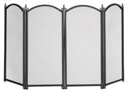 Pare-feu - Écran anti-étincelles - 4 pièces - 54 x 97,5 cm - Métal - Noir